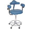 Micro Stool - Hand Operated Adjustment with Memory Foam For Sale