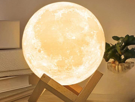 Moon Light Lamp, 3D, Color Changing with rechargeable battery, Pack of 1 Hot on Sale