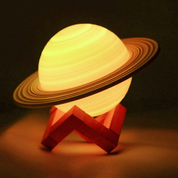 Saturn Light Lamp, 3D, USB Powered, Warm White, Pack of 1 Online Hot Sale