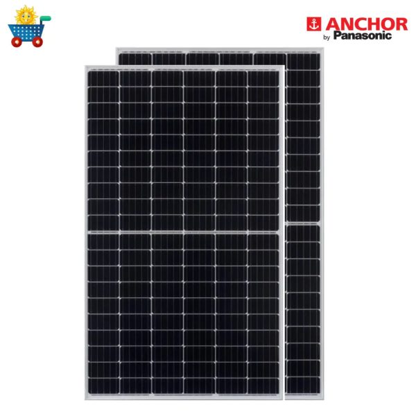 Panasonic 450 Watt - 24 Volts super high efficiency, Half-Cut, Mono-Crystalline Solar Panel, Pack of 2 Supply