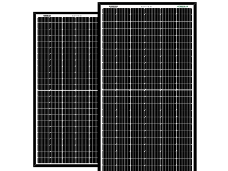 Loom Solar Shark 440 Watt - 24 Volts super high efficiency Bi-facial Half-Cut, Mono-Crystalline Solar Panel, Pack of 2 Supply