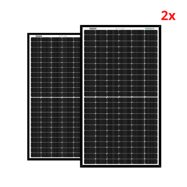 Loom Solar Shark 440 Watt - 24 Volts super high efficiency Bi-facial Half-Cut, Mono-Crystalline Solar Panel, Pack of 2 Supply