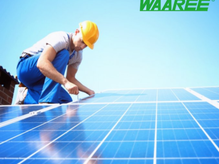 Waaree Energies 2 kilowatt offgrid solar rooftop system installation, Mono-Crystalline Cheap