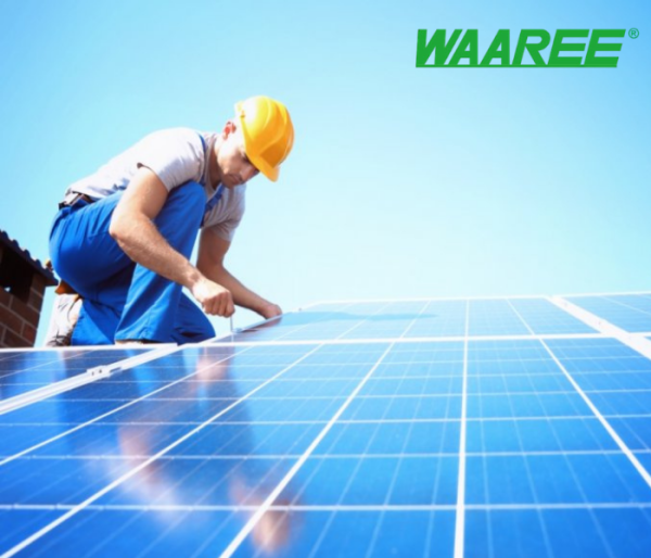 Waaree Energies 2 kilowatt offgrid solar rooftop system installation, Mono-Crystalline Cheap