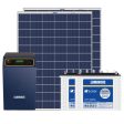 Luminous 2 kilowatt, Polycrystalline, solar off-grid system with Luminous off grid PCU 2.5 kVA MPPT Inverter combo pack Supply