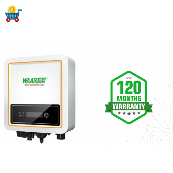 Waaree energies 5 kilowatt,1-Phase, super efficient MPPT based, on-grid grid-tie solar inverter for home, solar rooftop projects For Cheap