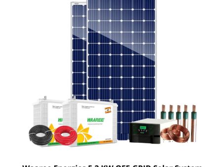 Waaree Energies 5.2 Kilo Watt OFF-GRID Solar System Kit Online Hot Sale