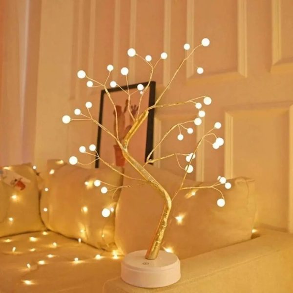 Fairy Bonsai Tree LED Light Touch Switch DIY, Diwali, Christmas and Romance Decoration, Battery USB Operated (Pearl Node Lamp-Wholesale Pack), Pack of 48 Sale