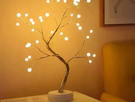 Fairy Bonsai Tree LED Light Touch Switch DIY, Diwali, Christmas and Romance Decoration, Battery USB Operated (Pearl Node Lamp-Wholesale Pack), Pack of 48 Sale