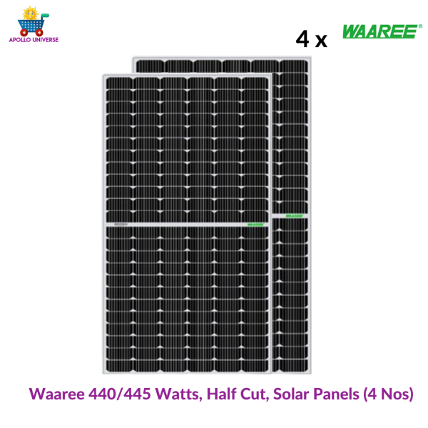 2 kilowatt, Half-Cut, Monocrystalline, Off Grid solar rooftop system with standard installation Fashion