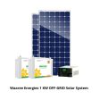 Waaree Energies 1 Kilo Watt, Poly-Crystalline OFF-GRID Solar rooftop system combo kit with Waaree WEP1650VA 24 Volts Inverter and 2 Nos of 150 Ah Solar batteries Online Sale