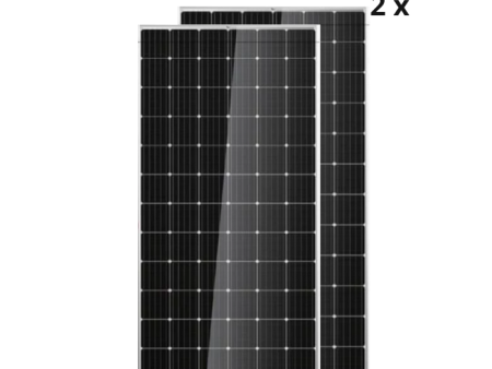 Waaree Energies 385 Watt - 24 Volts Mono Crystalline Solar Panel (Pack of 2) Hot on Sale