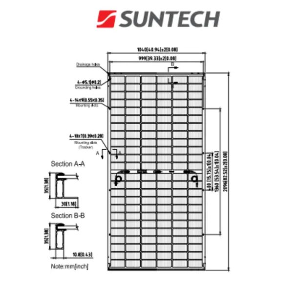 Suntech 445 Watt, 24 Volts Half Cut, Bi-Facial Solar Panel (Pack of 3) on Sale